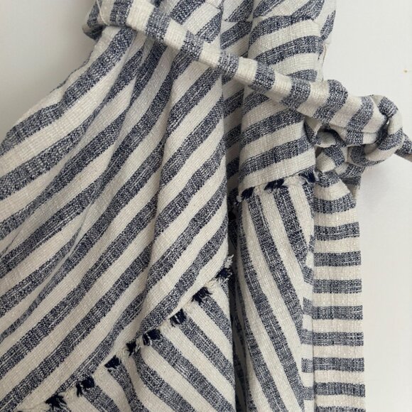 Banana Republic Asymmetrical Tweed Striped Dress (size 10) - Picture 2 of 8